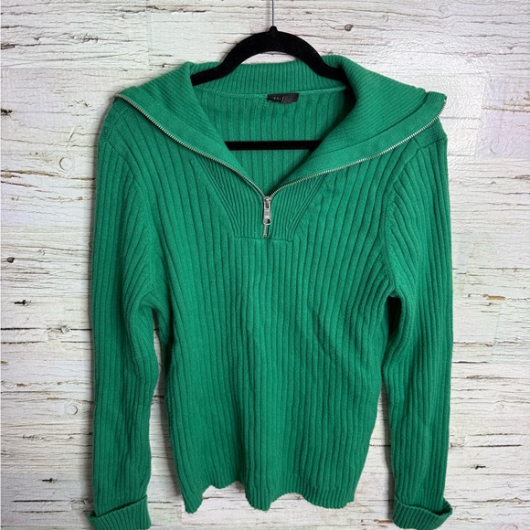 Talbots Green Cowl Neck Sweater size large - Picture 1 of 6